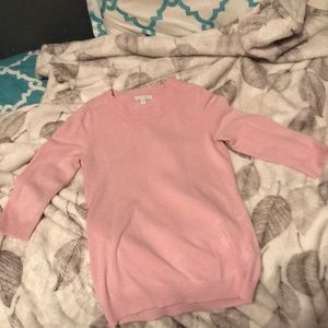 light pink sweater